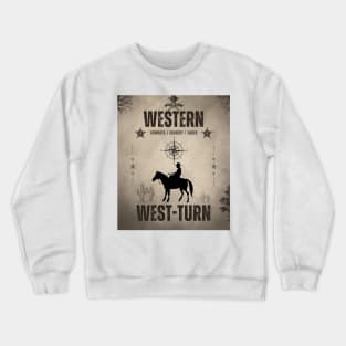 Western Design Crewneck Sweatshirt